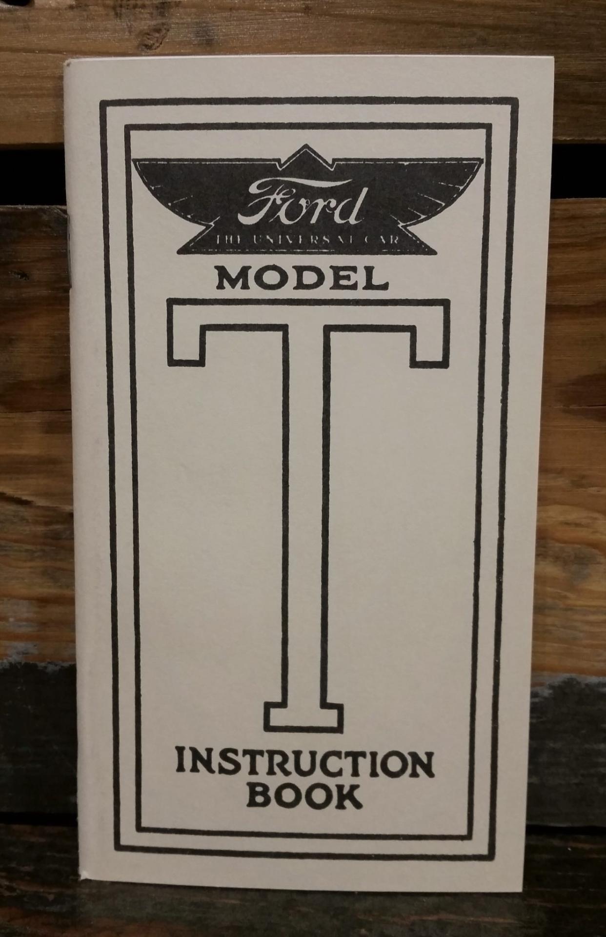 Model T Instruction Book | Ford Piquette Avenue Plant