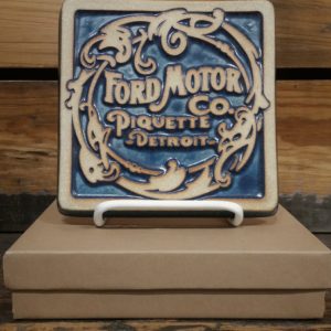 Vintage Logo Pewabic Tile