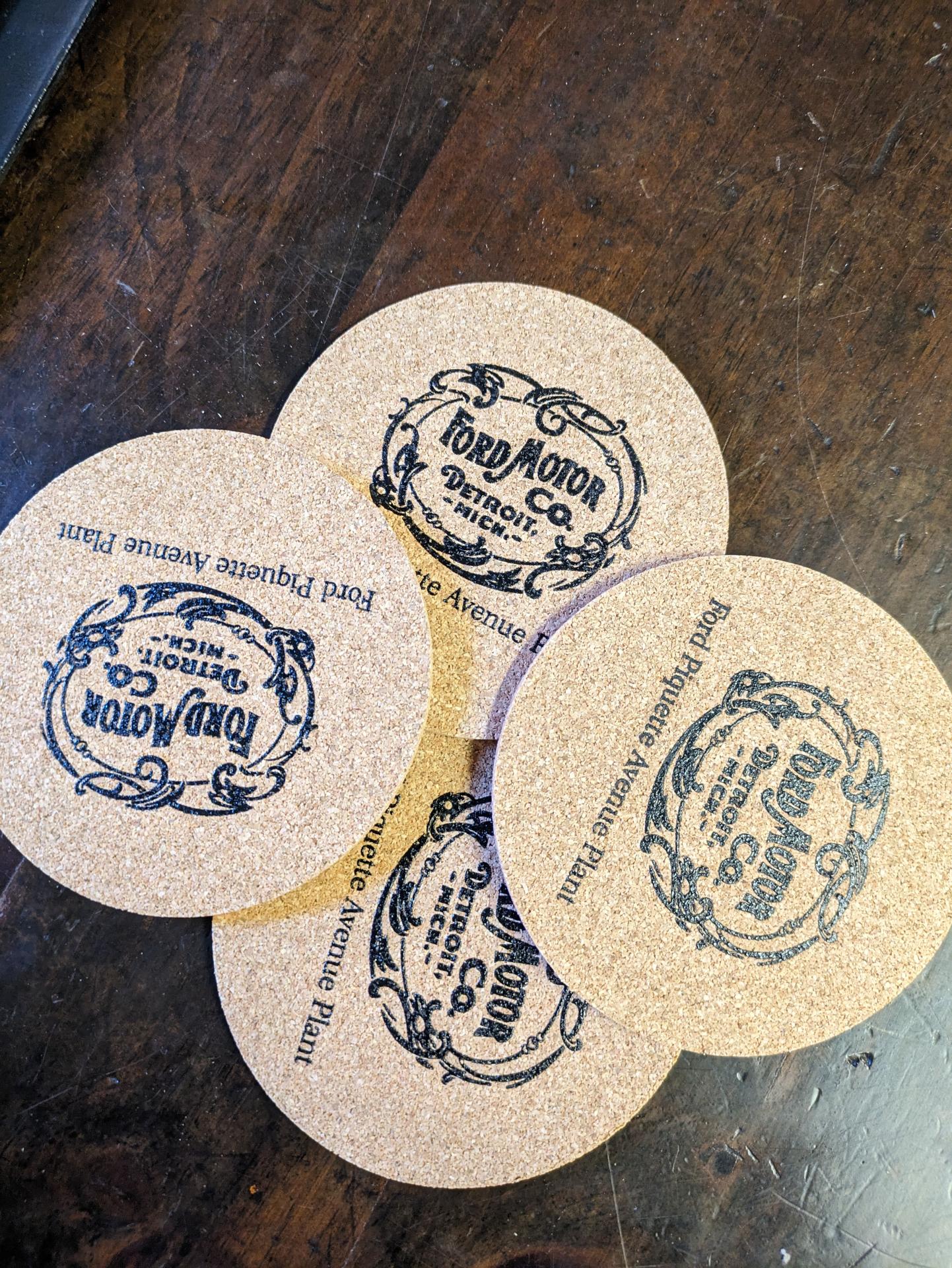 Cork Coasters - Set of 4