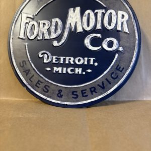 Round Aged Genuine Parts Sign