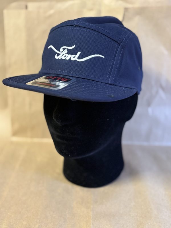 Flat Brim Hat with Winged Logo