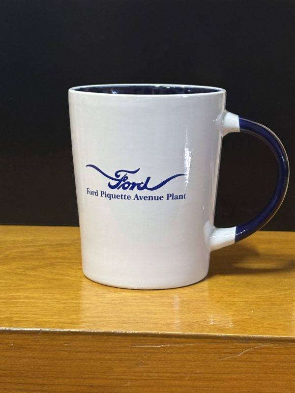 White Mug Winged Logo