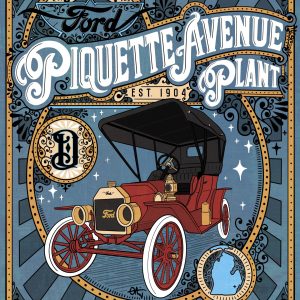 Piquette Model T Art Poster