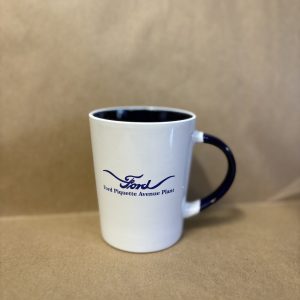 White Mug Winged Logo