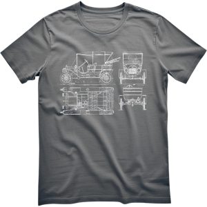 Model T Blue Print Shirt