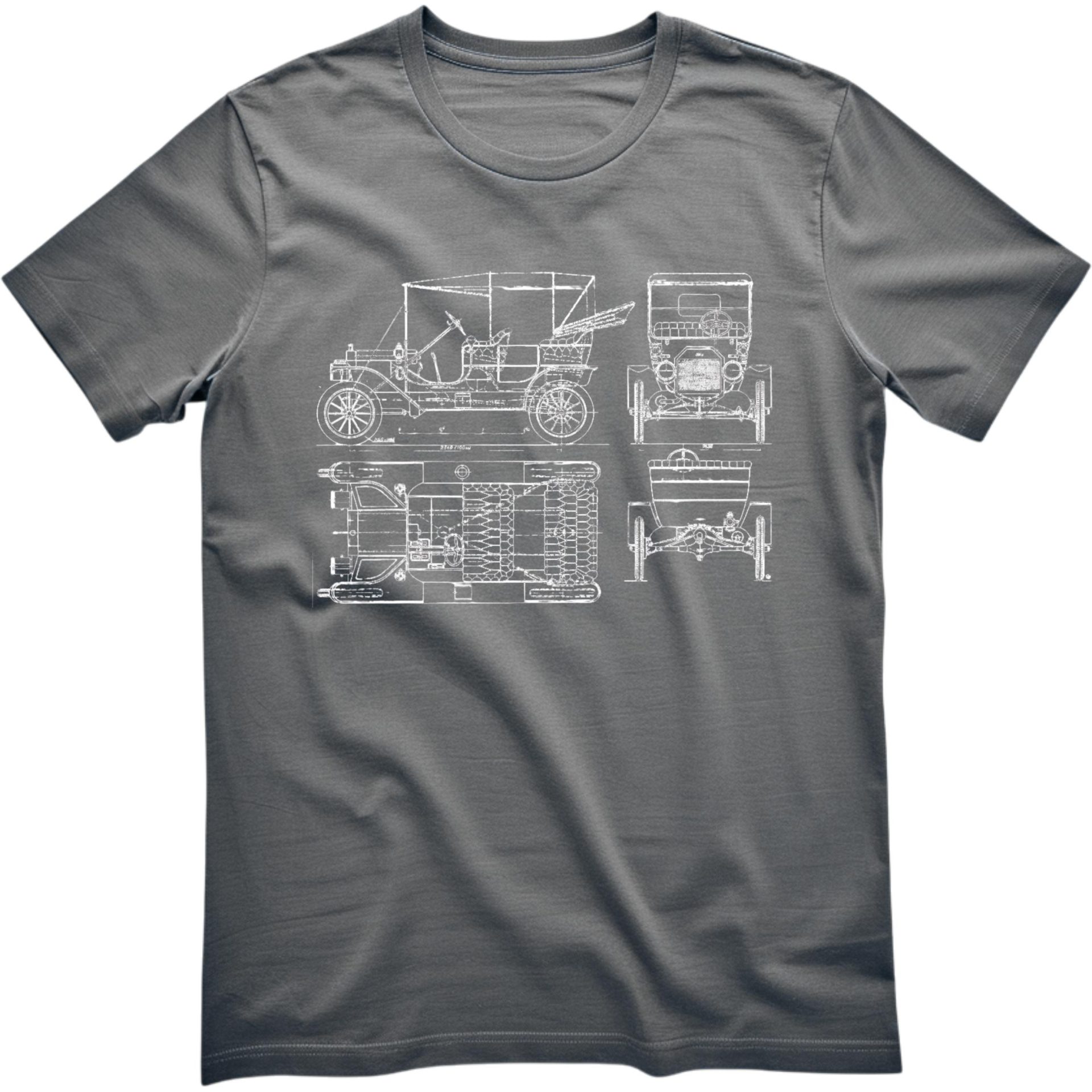 Model T Blue Print Shirt