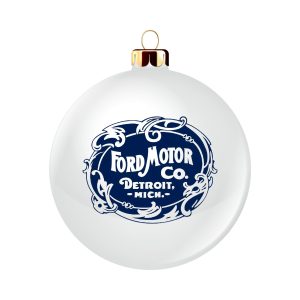 White 1903 Logo Ornament